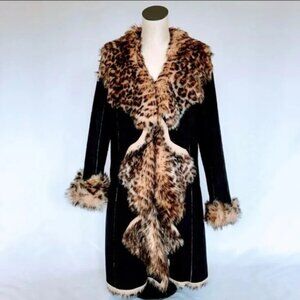 Women's Donna Salyer Cascade Faux Fur Full Length Coat